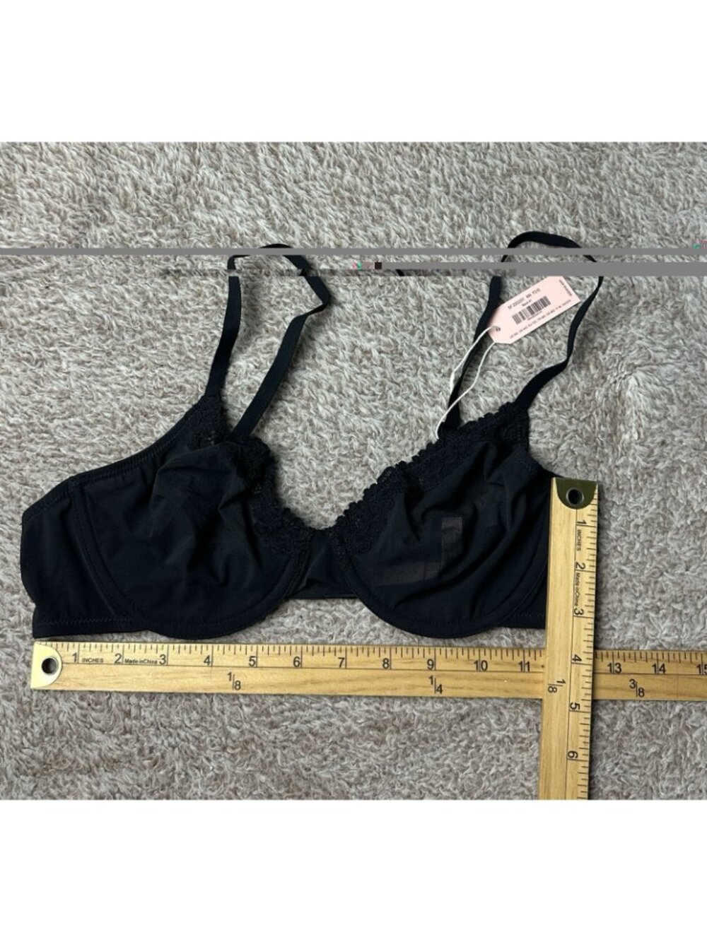 Dobreva Women’s Black Sheer Unlined Lace Underwire Bra Size 34c Nwt Sf2202201 — image 4 of 8